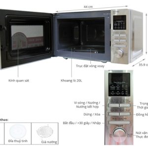 lo vi song sharp r g620vnst 1613308421 4 - Lò vi sóng Sharp R-G620VN(ST)