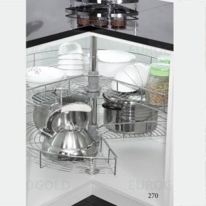 Mâm xoay inox nan dẹt mở 3/4 – 270º EuroGold EVR270C