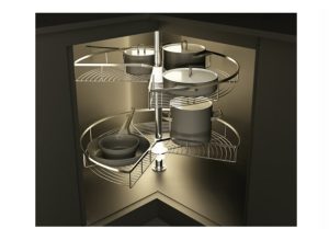 Mâm xoay góc 3/4 Cucina Inox 304 548.37.010