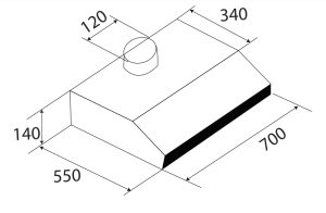 may hut khoi khu mui kaff kf 701b4 - Máy hút mùi Kaff KF-738I