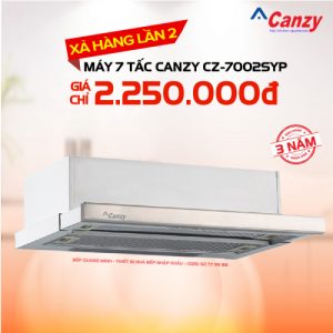 Máy hút mùi âm tủ bếp 7 tấc Canzy CZ-7002SYP