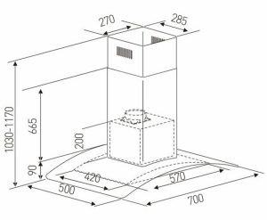 may hut mui arber ab 700n7 - Máy hút mùi Arber AB-700N