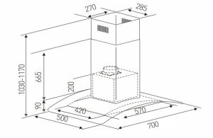may hut mui arber ab 701sl - Máy hút mùi Arber AB-701SL