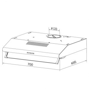 may hut mui bep 7 tac faster fs 0470p 1578815351 2 - Máy hút mùi bếp 7 tấc Faster FS-0470P