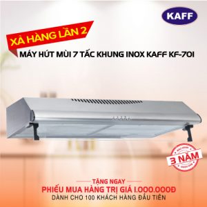 Máy hút mùi bếp 7 tấc Khung INOX KAFF KF-70i