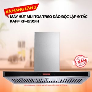 Máy hút mùi bếp toa 9 tấc treo đảo độc lập KAFF KF-IS991H