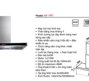 may hut mui bep toa kinh 7 tac kaff kf 771 1573261325 5 - Máy hút mùi bếp toa kính 7 tấc KAFF KF-771