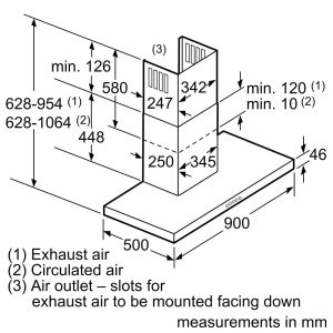may hut mui bosch dwb098j50b 6 - Máy hút mùi Bosch DWB098J50B
