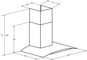 may hut mui cao cap canzy cz 868 90 1 - Máy hút mùi Canzy CZ-868/90