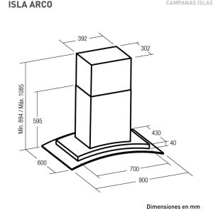 may hut mui dao nodor isla arco bk 900 1 1 - Máy hút mùi Nodor ISLA ARCO BK 700