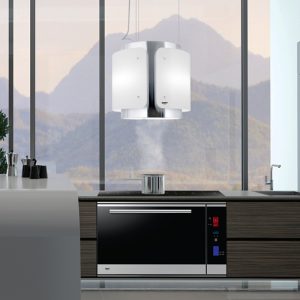 Máy hút mùi đảo kết hợp trang trí DUDOFF Dessy 40W