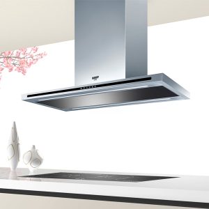 Máy hút mùi đảo kết hợp trang trí DUDOFF LUMINA ISOLA 90B