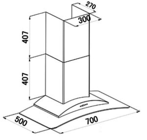 may hut mui sevilla sv lexus 70 - Máy hút mùi Sevilla SV-Lexus 70