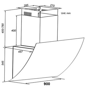 may hut mui spelier sp 708 plus 90cm - Máy hút mùi Spelier SP 708 Plus/90