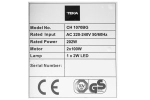 may hut mui teka ch 1070bg 8 - Máy hút mùi Teka CH 1070BG