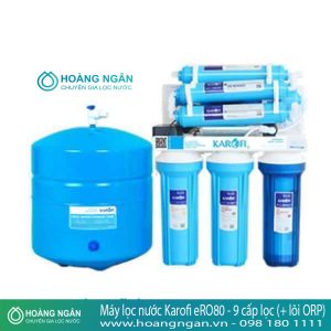 Máy lọc nước Karofi eRO80 - 9 cấp lọc (+ lõi ORP)
