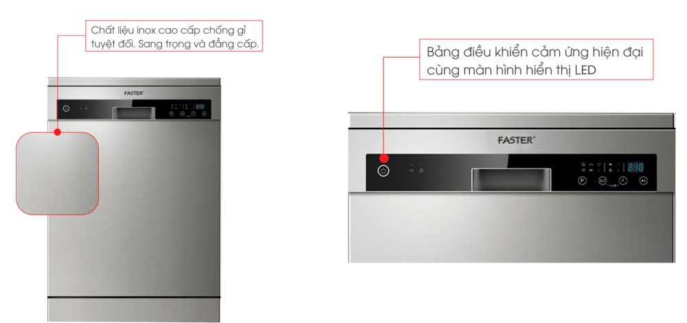 may rua bat faster sms633as 3 - Máy rửa bát Faster SMS 633AS may rua bat faster sms633as 3 - Máy rửa bát Faster SMS 633AS