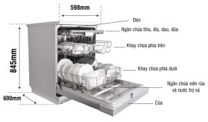 may rua bat kocher kdeu 8835 semi 19 - Máy rửa bát Kocher KDEU-8835BL