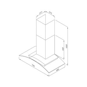 mc 9078 700 - Máy hút khói, khử mùi Malloca MC 9078-700