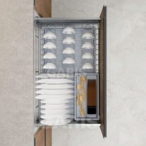 md02v 1 6349 - Giá đựng bát đĩa cánh kéo giảm chấn MD02.90V