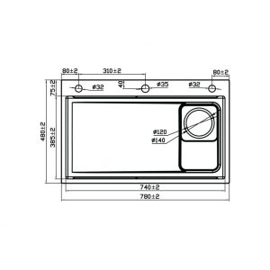 mds 7848dr 1500x1500 1 scaled 1 - Chậu rửa chén Maadela MDS-7848DR2