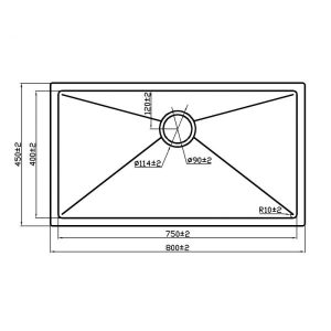 mds 8045dr 1500x1500 1 scaled 1 - Chậu rửa chén Maadela MDS-8045DR