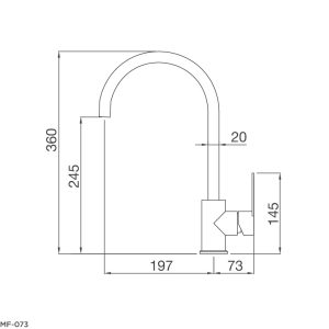mf 073 - Vòi Chậu rửa chén Malloca MF-073
