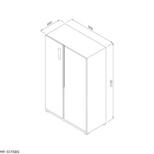 mf 517sbs - Tủ lạnh Side by Side MF-517SBS