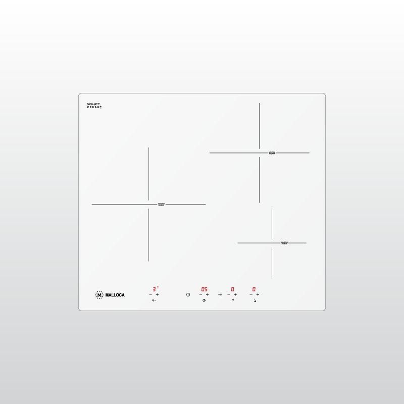 mi 593 w 1 - Bếp kính âm Malloca 3 từ MI 593 WN mi 593 w 1 - Bếp kính âm Malloca 3 từ MI 593 WN