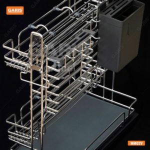 mm02v 4 8020 - Giá dao thớt gia vị chai lọ Garis MM02.30V