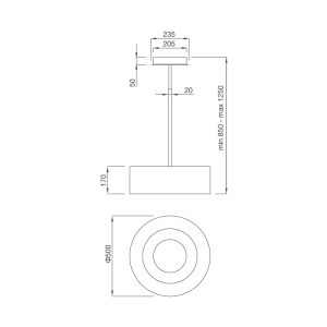moon i230f - Máy hút khử mùi đảo Malloca MOON-I230F