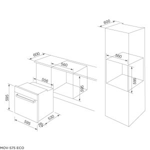 mov 575 eco - Lò nướng Malloca âm tủ MOV-575 ECO