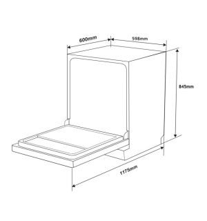 mrb14 - MÁY RỬA BÁT ARBER ABMRB14A