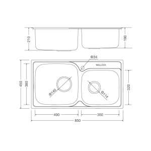 Chậu rửa Malloca MS 1011 NEW