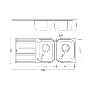 Chậu rửa Malloca MS 1025L NEW