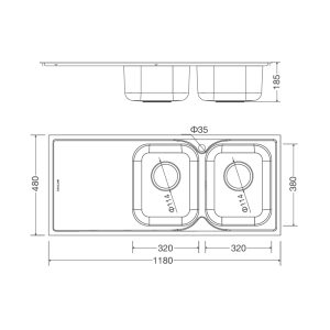 ms 1026l 1 - Chậu rửa chén Malloca MS 1026L