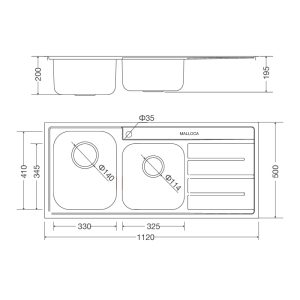 ms 1027r new - Chậu rửa chén Malloca MS 1027R NEW
