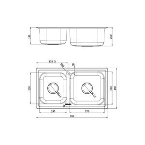 ms 2076e 1 1 - Chậu rửa chén Malloca MS 2076E