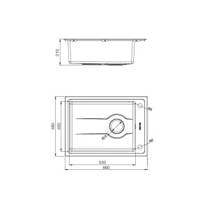 Chậu rửa Malloca MS 5066W