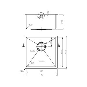 Chậu rửa Malloca MS 6044