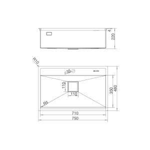 ms 6302t 1 - Chậu rửa chén Malloca MS 6302T