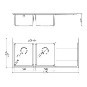 ms 7818 - Chậu rửa chén Malloca MS 7818