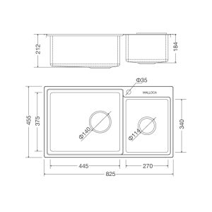 ms 8801 - Chậu rửa chén Malloca MS 8801