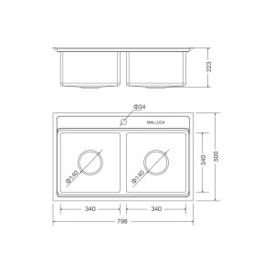 Chậu rửa Malloca MS 8812