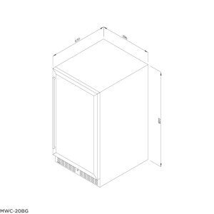 mwc 20bg - Tủ bảo quản rượu vang âm tủ/độc lập Malloca MWC-20BG MỚI NHẤT 2022