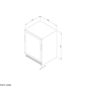 mwc 45bs - Tủ bảo quản rượu vang âm tủ/ độc lập Malloca MWC-45BS