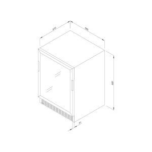 mwc 46bg - Tủ bảo quản rượu vang âm tủ/ độc lập Malloca MWC-46BG