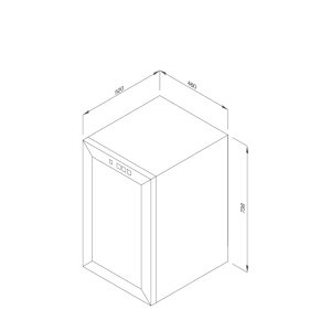 mwc 65b - Tủ bảo quản rượu vang đứng độc lập Malloca MWC-65B