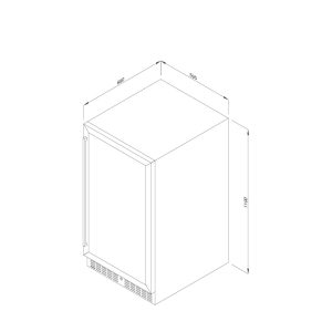 Tủ bảo quản rượu đứng độc lập Malloca MWC-89S