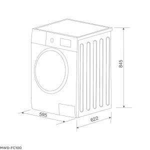 mwd fc100 - Máy giặt Kết Hợp Malloca sấy MWD-FC100